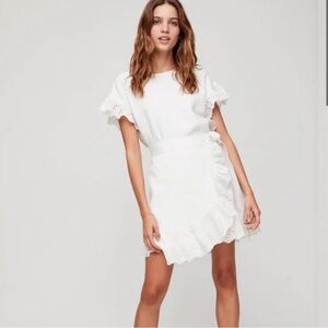 NWOT Wilfred La Boheme Ninette Linen Wrap Dress